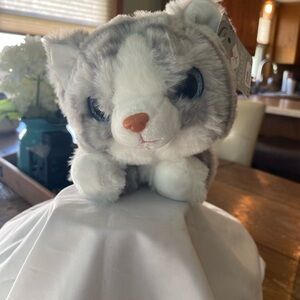 Office Depot My Cuddly Pencil Pouch Zipper Case Cat Kitten Stuffed